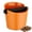 orange, variant on Coffee Knock Box, Espresso Dump Bin, Coffee Bin, Espresso Knock Box Shock-Absorbent Durable Barista Style - orange