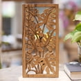 thumbnail image 5 of NOVICA Wood relief panel, 'Philodendron Leaves', 5 of 7
