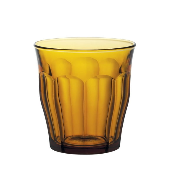 Duralex Picardie Amber Glass Tumblers, 310 ml Set Of 6