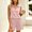 Pink women's 2 piece shorts set a1, variant on Cagogo Women's 2 Piece Shorts Set Casual Sleeveless Collared Top Solid Summer Outfits Loose Fit Matching Lounge Sets Travel Clothes Cruise, Beige S