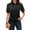 01# Black, variant on DENGDENG Womens Golf Shirts Short Sleeve Business Collared Polo Shirts Button Wicking Casual Tops Lightweight Fashion Clothes Dark Gray S