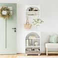 thumbnail image 3 of RiverRidge Arched 23in 4-Cubby Entryway Bookshelf and Shoe Storage Organizer - White, 3 of 7