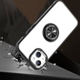 thumbnail image 4 of Clear Ring Case Compatible with Apple iPhone 13 Pro Max (6.7") Slim Transparent Shockproof Hybrid Chromed with Magnetic Ring Stand Holder Cover [ Black ], 4 of 4