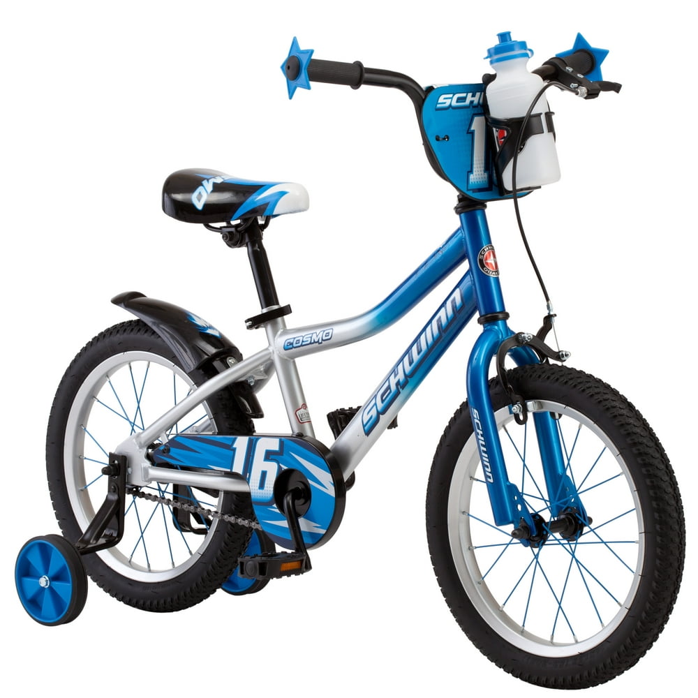 Schwinn Cosmo BMXstyle Bike, 16inch wheels, single speed, Blue / Grey