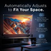 Kodak Luma 500 Pico Projector, Full HD Smart Projector with Google TV 11.0, Wi-Fi, Bluetooth, HDMI & More! - White