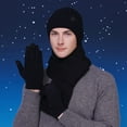 thumbnail image 2 of Winter Hat Scarf And Glove Set Fashionable Outdoor Baby Warm Three Piece Set, 2 of 7