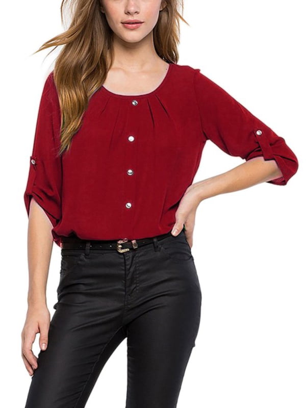 womens chiffon tunic tops