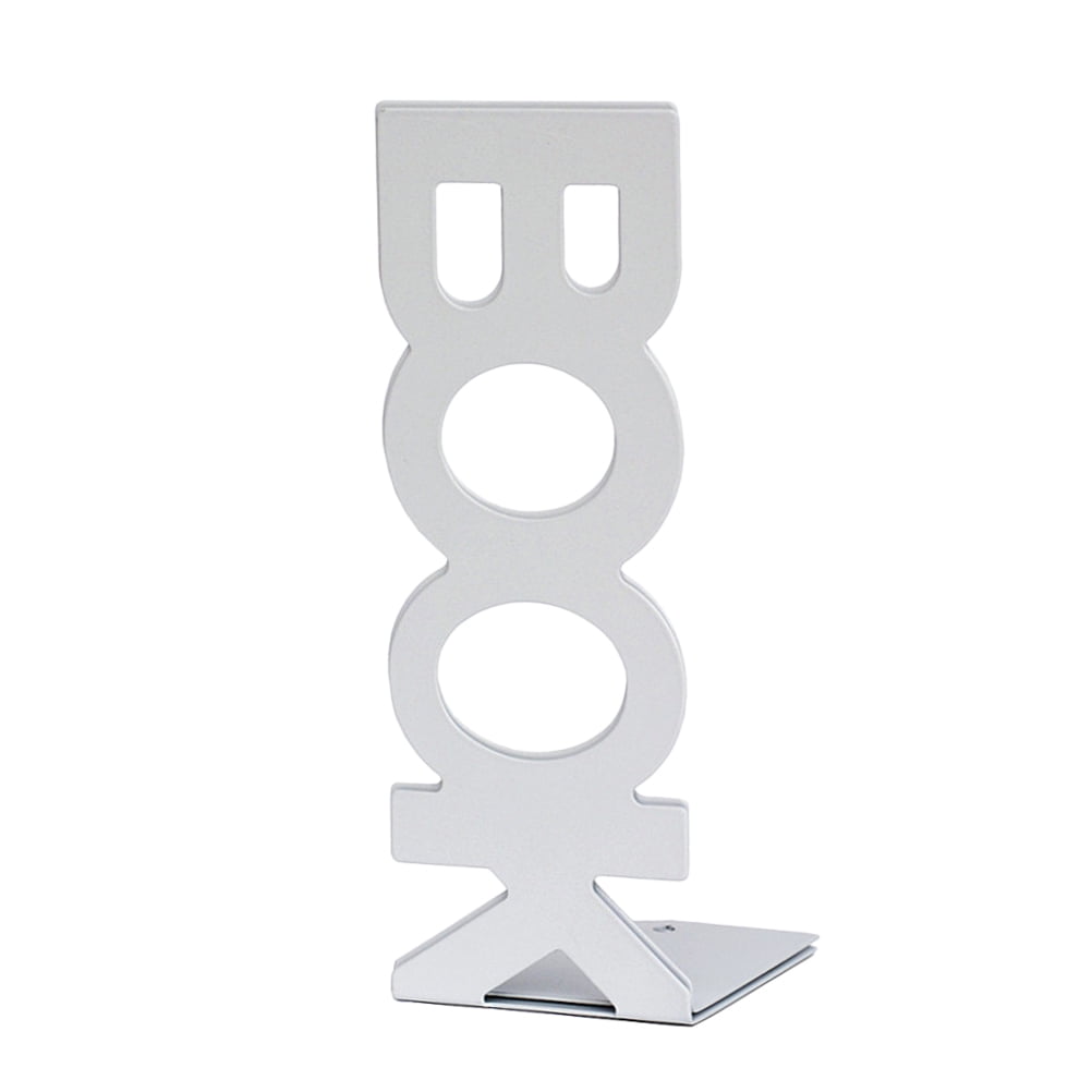 Retro Bookends Frame Book Frame Book Organiser Creative Book Organiser Stationery for Student (208mm White)