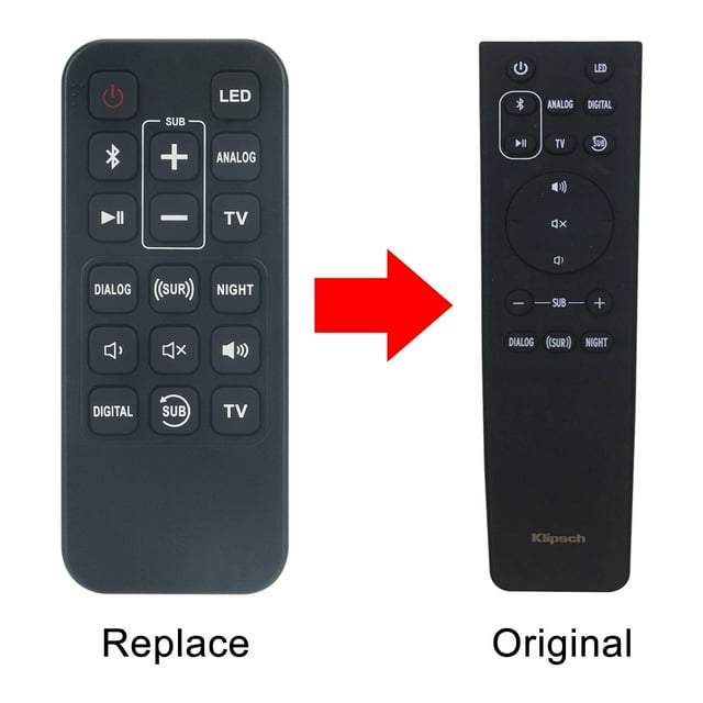 New Remote Control for Klipsch Cinema 600/800 BAR48 SOUNDBAR