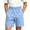 Blue, variant on Busydd Boys Shorts 5-15 Years Casual Solid Color Elastic Waist Cargo Shorts for Boy Comfy Relaxed Summer Shorts with Pockets 5-6 Years