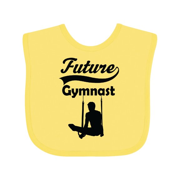 Inktastic Future Gymnast Baby Boy Boys Baby Bib