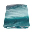 thumbnail image 2 of CADecor Big Blue Wave Couch Sofa or Bed Fleece Blanket Throw 58x80 inches, 2 of 3