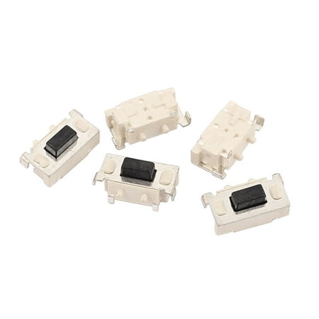 Square Push Button - 5Pcs 2 Pin Square 3mmx6mm Self-Locking DPDT Push Button Switch