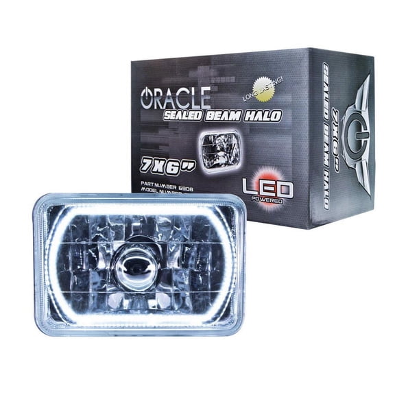 Oracle Lighting 6908-001 Pre-Installed Lights 7x6 IN. Sealed Beam White Halo