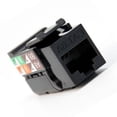 thumbnail image 4 of Cat6A Keystone Jack - 110 Style (Black) By FireFold, 4 of 5