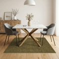 thumbnail image 3 of ODIKA Vintage Border Retro Distressed Tone Dining Under Table Boho Flowing Dynamic for Guest Room, Lounge, Apartment, Non-Slip Low Profile, 3 of 7