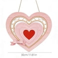 thumbnail image 3 of Valentine's Day Decoration, Valentine's Wooden Hanging Sign, Heart Flower Bow Butterfly Decoration for Front Door, Welcome Wood for Valentines Home Door Porch Window Wall Decor, 3 of 5