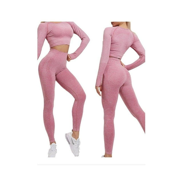 Set Deportivo Top Manga Larga Sports Store I Brown Talla M Rosa