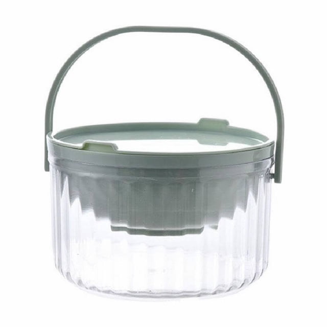 Bol de Service Isolé Bol de Service Isolé avec Couvercle, Plat Réfrigéré à Double Paroi pour Salades, Pâtes et Fruits, Garde les Aliments Froids 3+ Heures, Parfait pour Fêtes et Restauration Vert