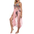 thumbnail image 4 of VISgogo - Bikini para mujer, sin mangas, para playa, con borlas caladas, vestido de verano VISgogo  moda, 4 of 7