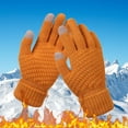 thumbnail image 2 of Wipya Winter Touch Screen Gloves for Women and Men Thermal Knitted Texting Gripper Snowflake Pattern Cold Weather Pair, 2 of 3