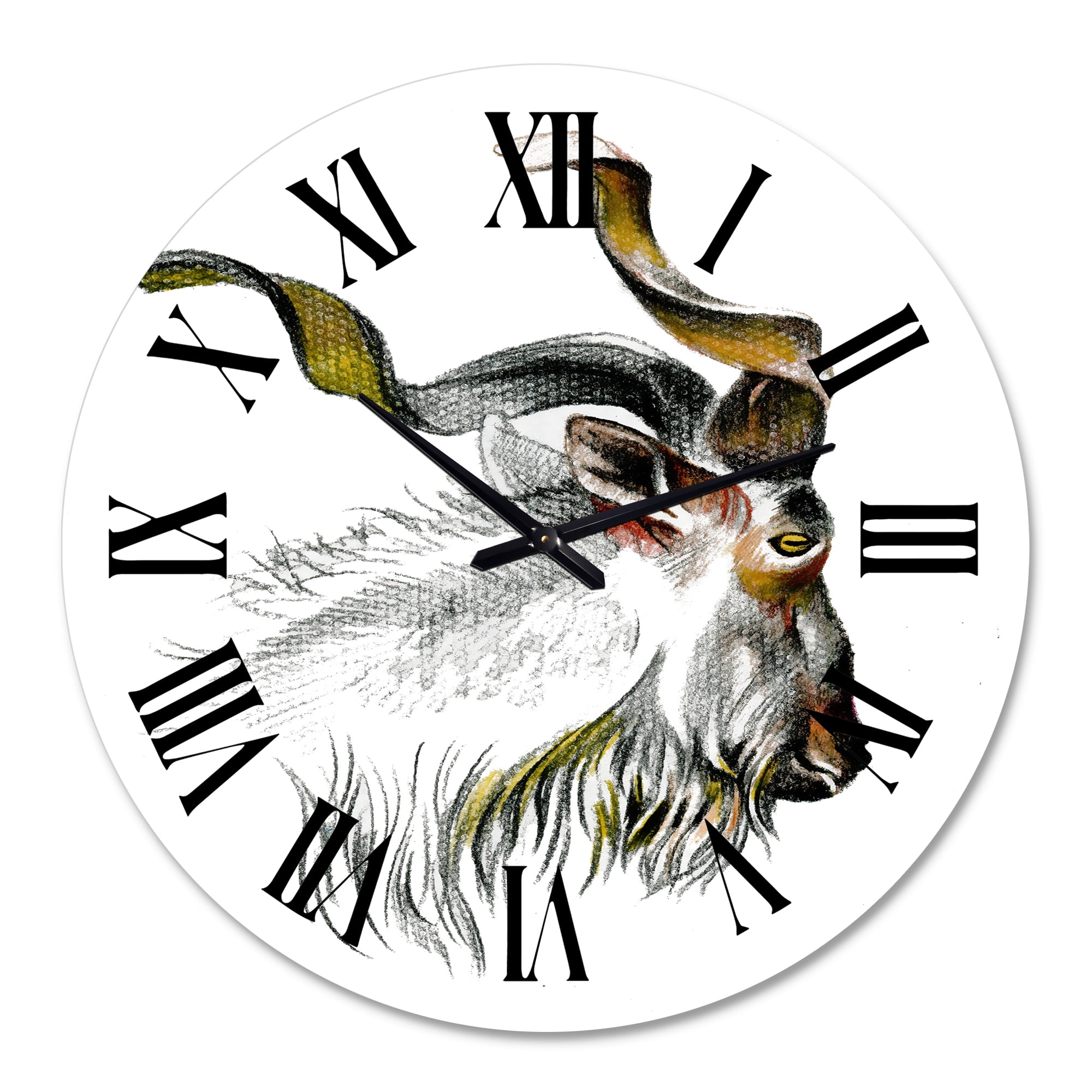 Designart 1 in Farmhouse Wall Clock