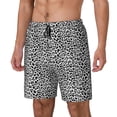 thumbnail image 2 of Uemuo Black Leopard Pattern Mens Swim Trunks Quick Dry Board Shorts with Mesh Lining, Stretch Beach Shorts Quick Dry No-Chafing Board Shorts-Small, 2 of 9