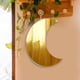 thumbnail image 3 of Espejo colgante de pared con fase lunar de estilo bohemio, decoración estética acrílica Oro, 3 of 6