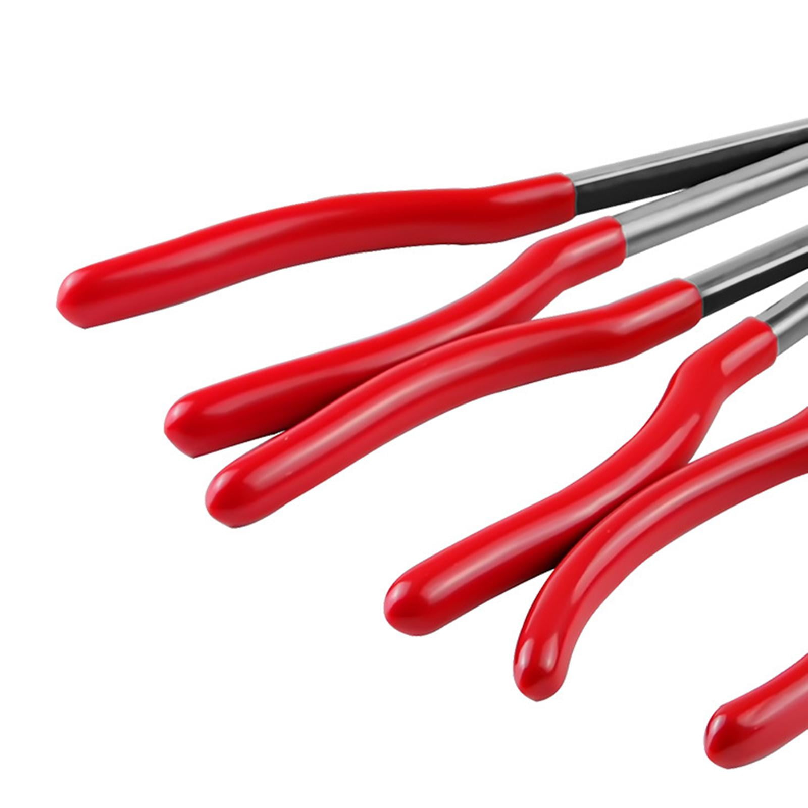 FVDPWYE Crucible Tongs Long Nose Pliers Foundry Melting Casting Gold Silver Bronze Metal 45 Degree