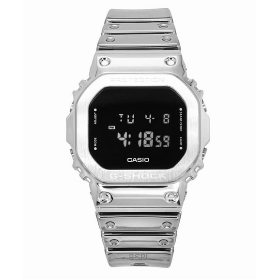 Casio G-Shock G-Steel Digital Fine Metallic Tough Silicone Strap Quartz GM-5600YM-8 200M Mens Watch