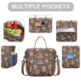 thumbnail image 3 of Elegant Tribal Paisley Lunch Tote – Dual Compartment Leakproof & Perfect for Spring and Summer, 3 of 6