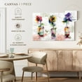 thumbnail image 5 of Elephant Stock Rustic Colorful Flowers Wall Art - Horizontal Canvas Wall Art - Living Room Wall Decor - Abstract Canvas - Beige And Pink Decor - 12" x 8", 5 of 8