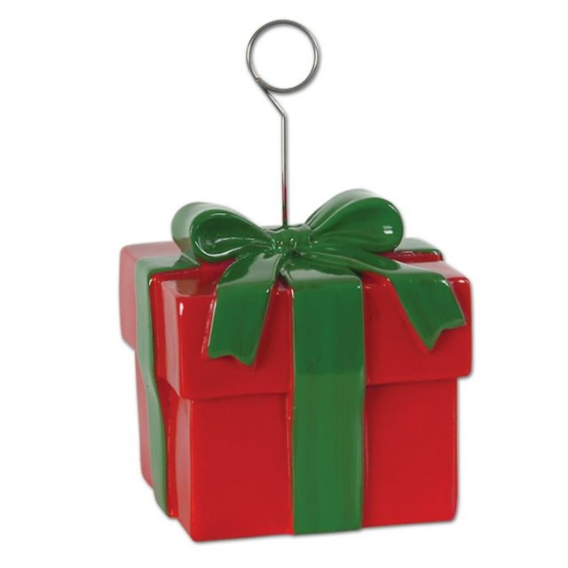 Christmas Gift Box Photo/Balloon Holder (Pack of 6)