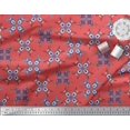 thumbnail image 2 of Soimoi Moss Georgette Fabric Tiles Moroccan Print Fabric by Yard 42 Inch Wide, 2 of 3