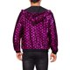 thumbnail image 3 of Chaquetas de lentejuelas Argyle Inspire Chic para hombres, de manga larga, metálicas, brillantes, con capucha, talla XL, rojo rosa, 3 of 5