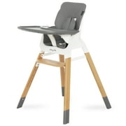 Dream On Me Nibble Wooden Highchair | Compact High Chair | Light weight | Portable |Removable Seat Cover I Adjustable Tray I Baby and Toddler