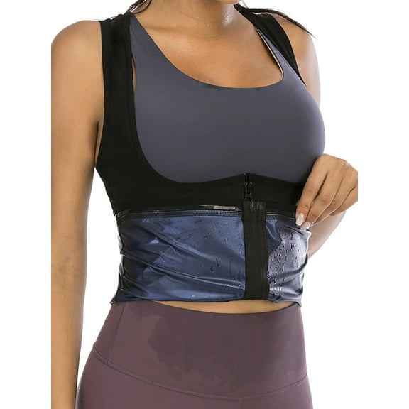 SHCKE Women Compression Shirts Slimming Body Shaper Vest Workout Tank Top Sauna Sweat Body Shaper Workout Shirt