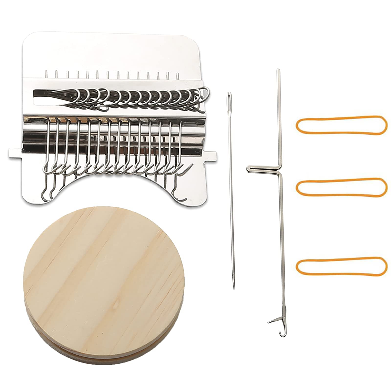 14-pin Small Loom-Speedweve Type Weave Tool,Wooden Multi-Craft Creative Diy Weaving Arts Darning Tool 
