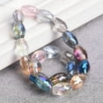 thumbnail image 2 of U8MO 10pcs Colorful 6x10mm 8x12mm Cylinder Oval Faceted Crystal Glass Loose Beads-6x10mm-Yellow Colorized, 2 of 6