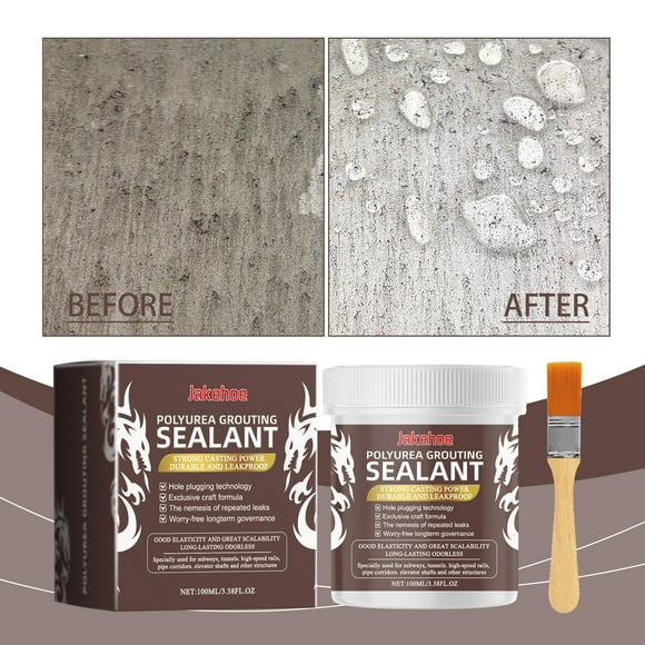 Cagogo Polyurea Grout Sealant, Efficient Waterproof Leakage Prevention, Long-lasting Flexible Crack Filler for Basement Walls and Bathroom Tiles, Multi-Purpose Concrete Sealant for Pipe Joints and