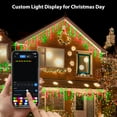 thumbnail image 3 of 66-ft Smart Icicle Christmas Lights with Programmable RGB Fairy LED Lights, 3 of 9