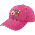 thumbnail image 2 of Cup26 Hats U.S.A CAN MEX 2026 Host Country Soccer Hat for Mens Fashion Washed Pink, 2 of 7