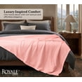 thumbnail image 2 of ROYALE LINENS Cotton Waffle Blanket - Breathable and Soft, Lightweight and Cozy Waffle Weave Bed Blanket for All Season (Full/Queen, Misty Rose), 2 of 9