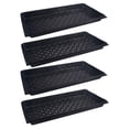 thumbnail image 1 of 4Pcs Thickened Flowerpot Bases Flower Pot Storage Tray Rectangular Trays (Black), 1 of 6