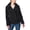 Black, variant on Womens Juniors Faux Fur Lightweight Teddy Coat Red M