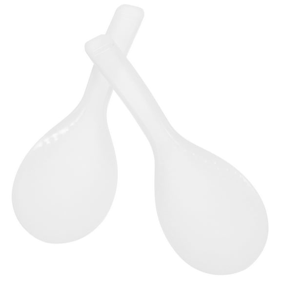 HAMPPLIES Half Round Rice Spoon 2pcs Rice Paddle Spatula Non-Stick Compact Reusable Kitchen