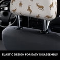 thumbnail image 6 of 2 PCS Car Headrest Cover, Minimalist Cartoon Cute Goat Soft Car Seat Head Rest Cover Protector Interior Car Accessories Seat Covers for Cars Truck Auto Only Covers, 6 of 8