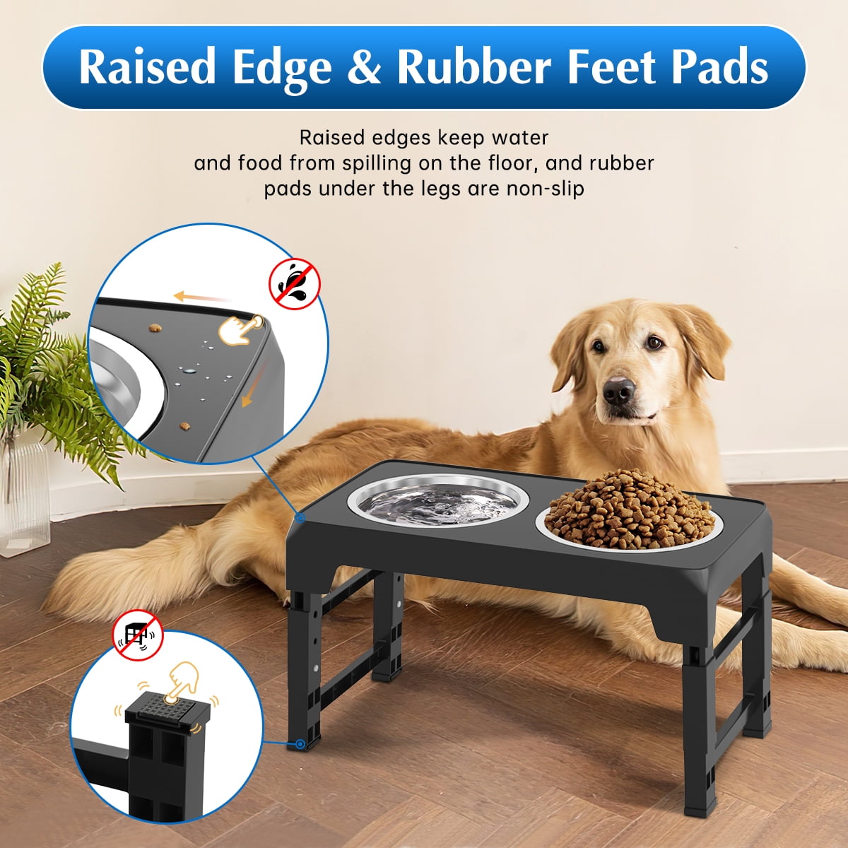 Dog Water Bowl, Dog Bowl No Spill