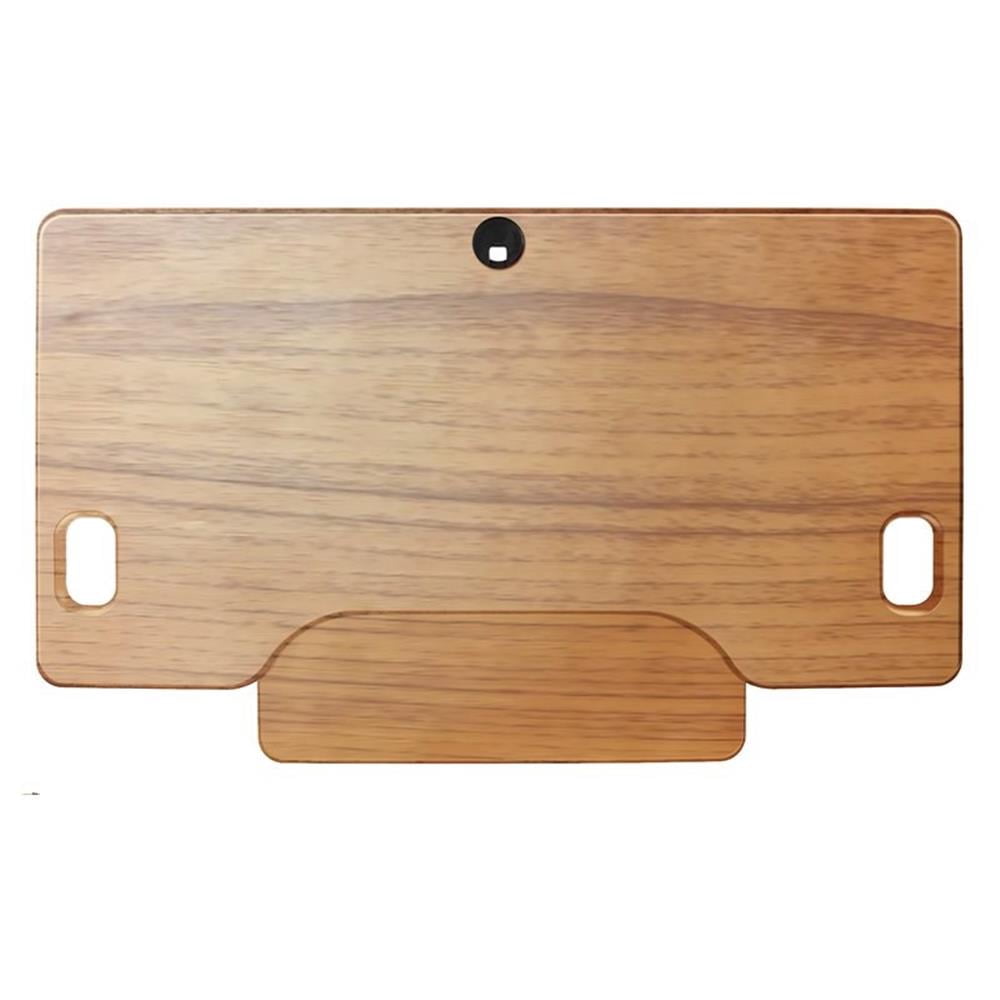 Pemberly Row Large Height Adjustable Standing Desk Converter - Teak Wood Grain