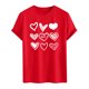 thumbnail image 3 of Ceisia Men's Casual Heart-Printed Short Sleeve Crew Neck Gift T-Shirt, 3 of 5